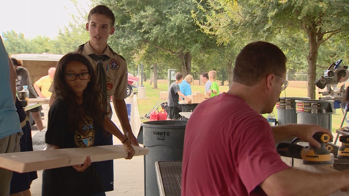 Kids Who Make SA Great Boy Scout builds beds for the bedless