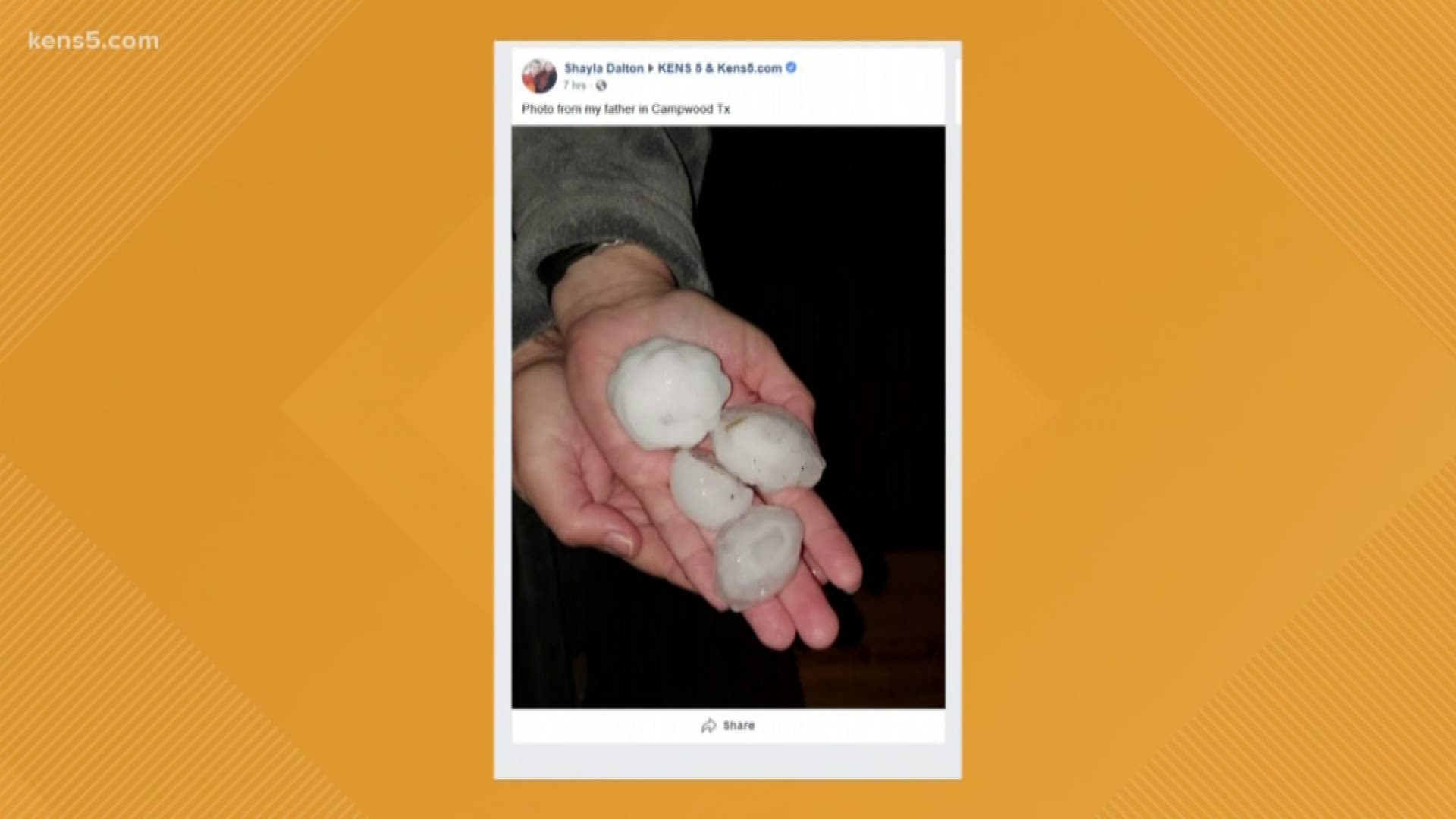 The weather has died down by Thursday morning, but some parts of the area saw hail late Wednesday night.