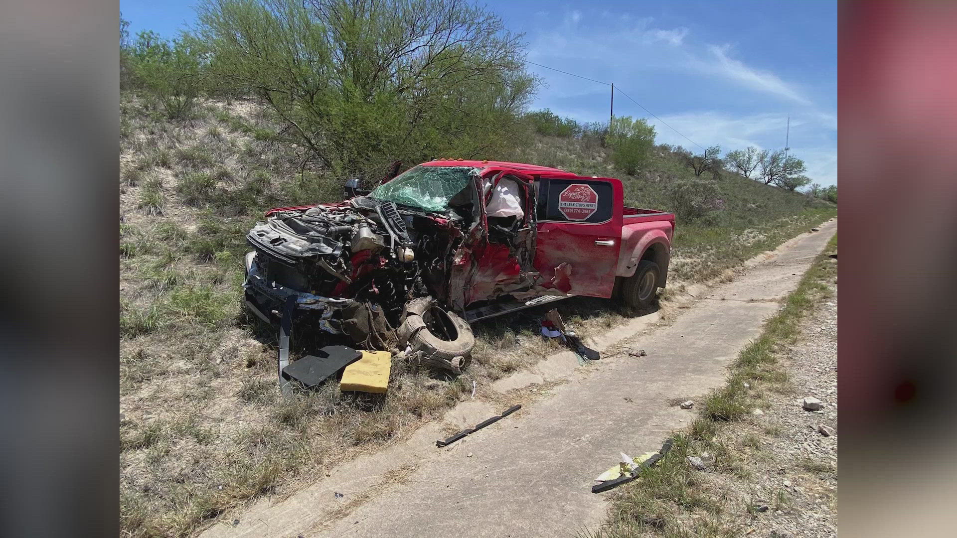 44-year-old Jeremy Randolph was killed in the crash after a truck traveling in the opposite direction had a tire blowout, causing it to veer into the wrong side.