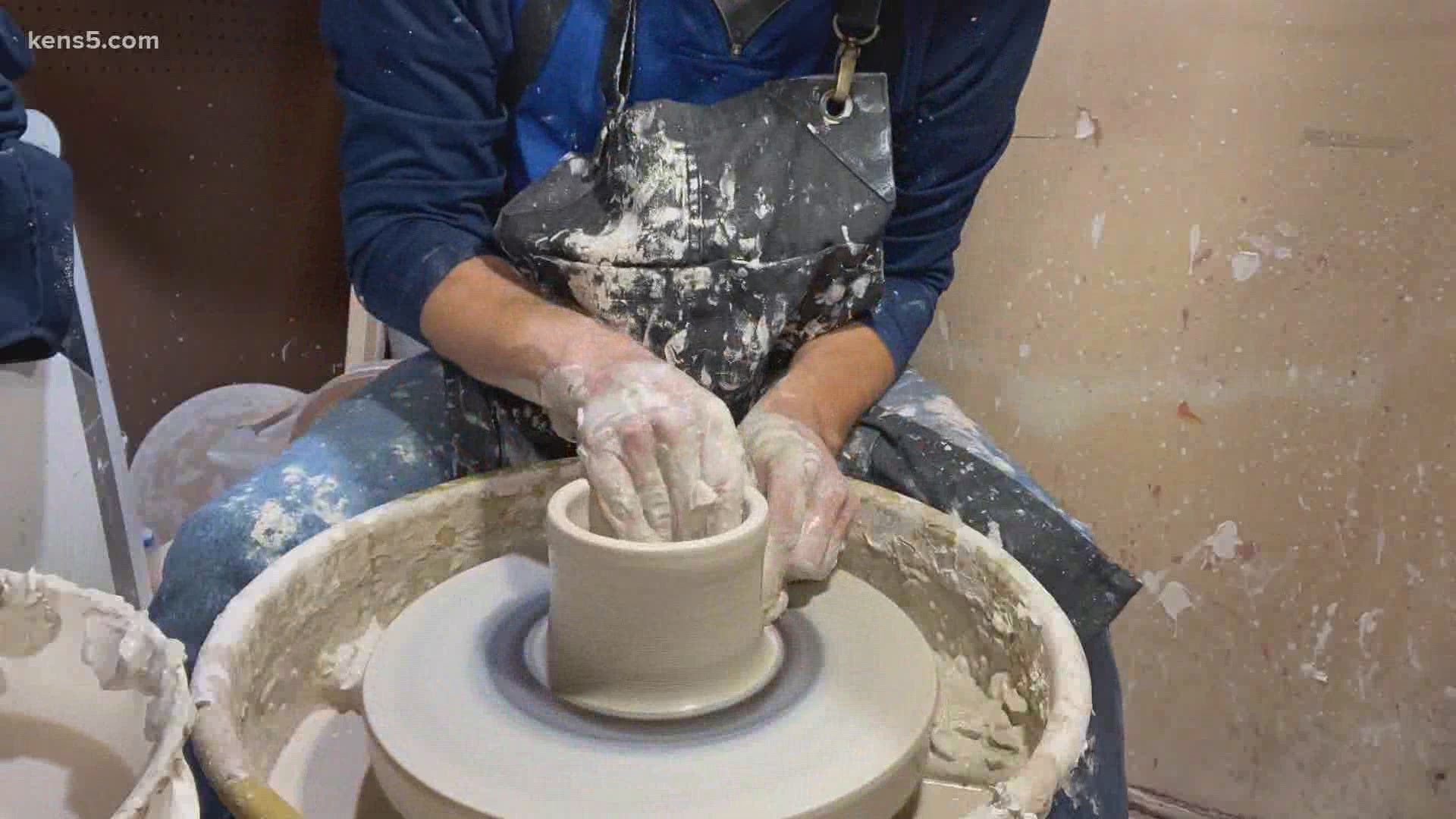 The principal cellist in the San Antonio Symphony, Ken Freudigman, has a new second career as a potter.