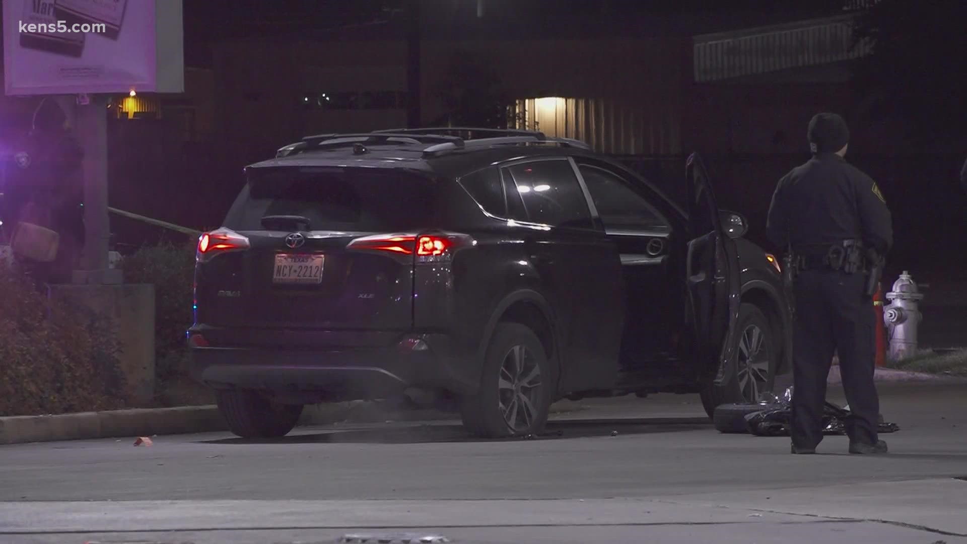 Police said a man and woman were shot at while changing a tire overnight. According to police, the woman said she knows the person that shot at them.