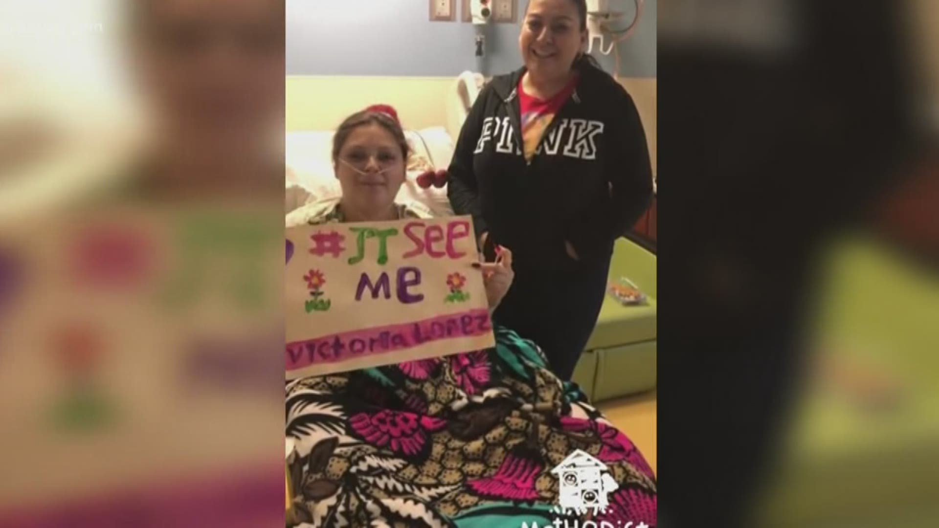The young patients at Methodist Children's Hospital created signs and a video to try and entice Justin Timberlake into stopping by as he passes through the Alamo City.