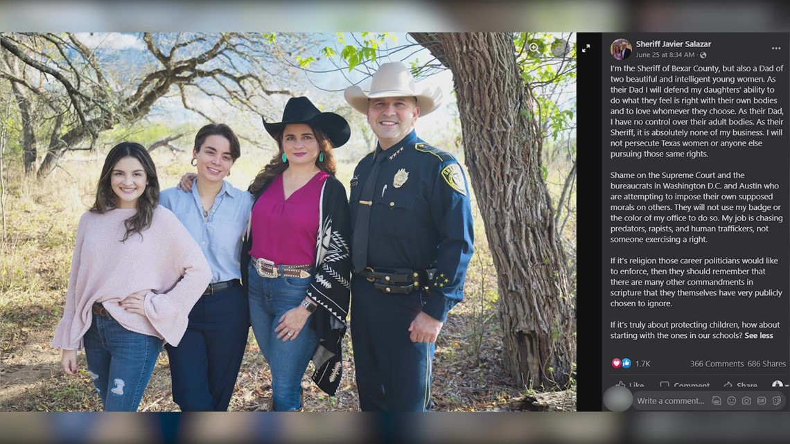 Bexar County sheriff says he will not 'persecute Texas women for pursuing rights'