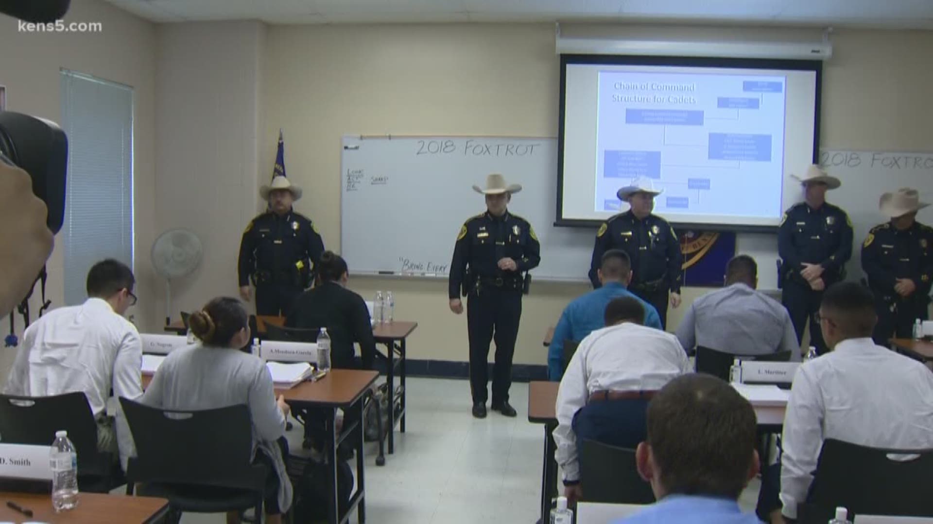 The Bexar County Sheriff's Office spent the day welcoming in a new class of detention deputies.