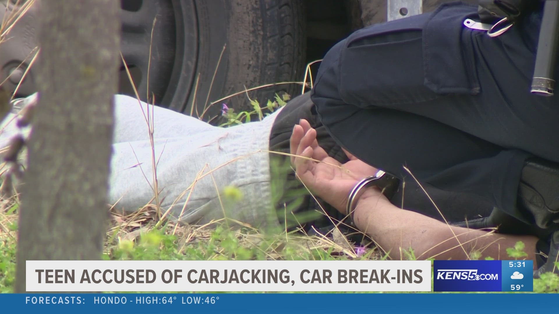 Police accused the 15-year-old of carjacking and burglary.