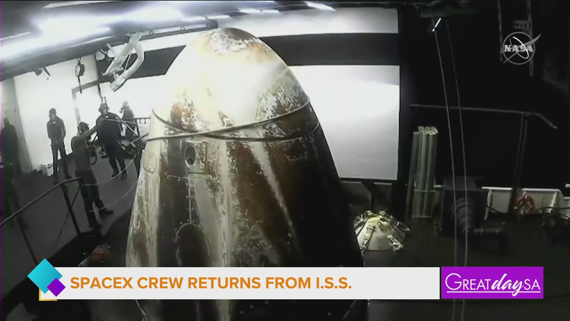 The SpaceX crew returns!
