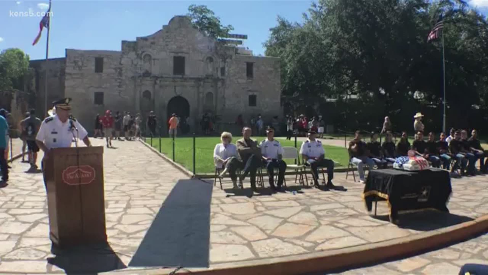 Today the Army celebrated its 243rd birthday in front of one of the oldest historical landmarks: The Alamo. Eyewitness News reporter Adi Guajardo was there.
