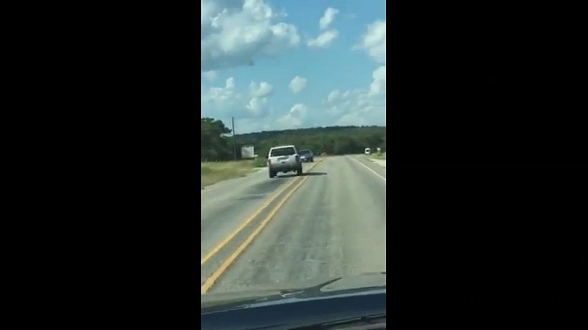 A video is circulating on social media that appears to show the moments before a nasty crash in Kendall County Friday