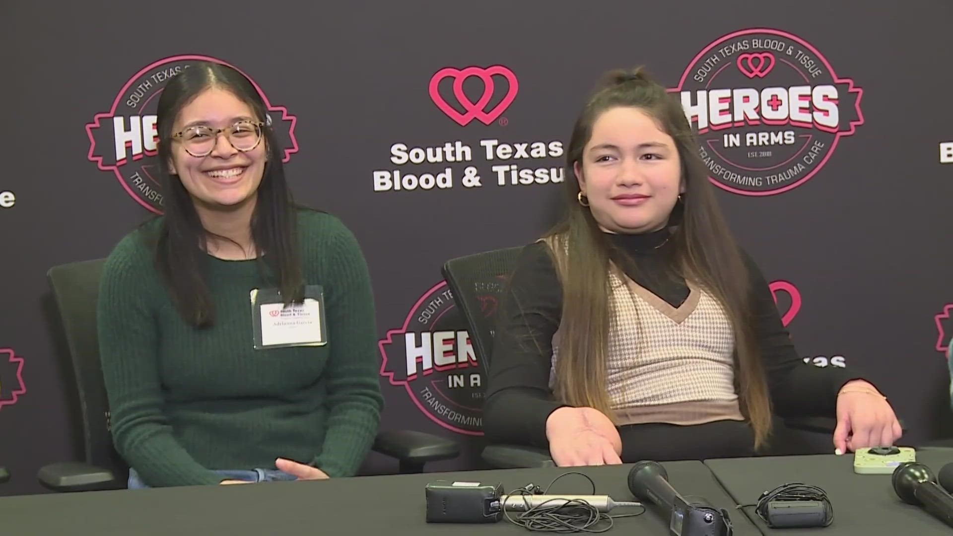 "Without the donors, I mean, we wouldn't have that blood to keep her stable."