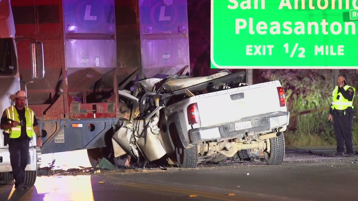 Man killed after his truck collided with 18-wheeler | kens5.com