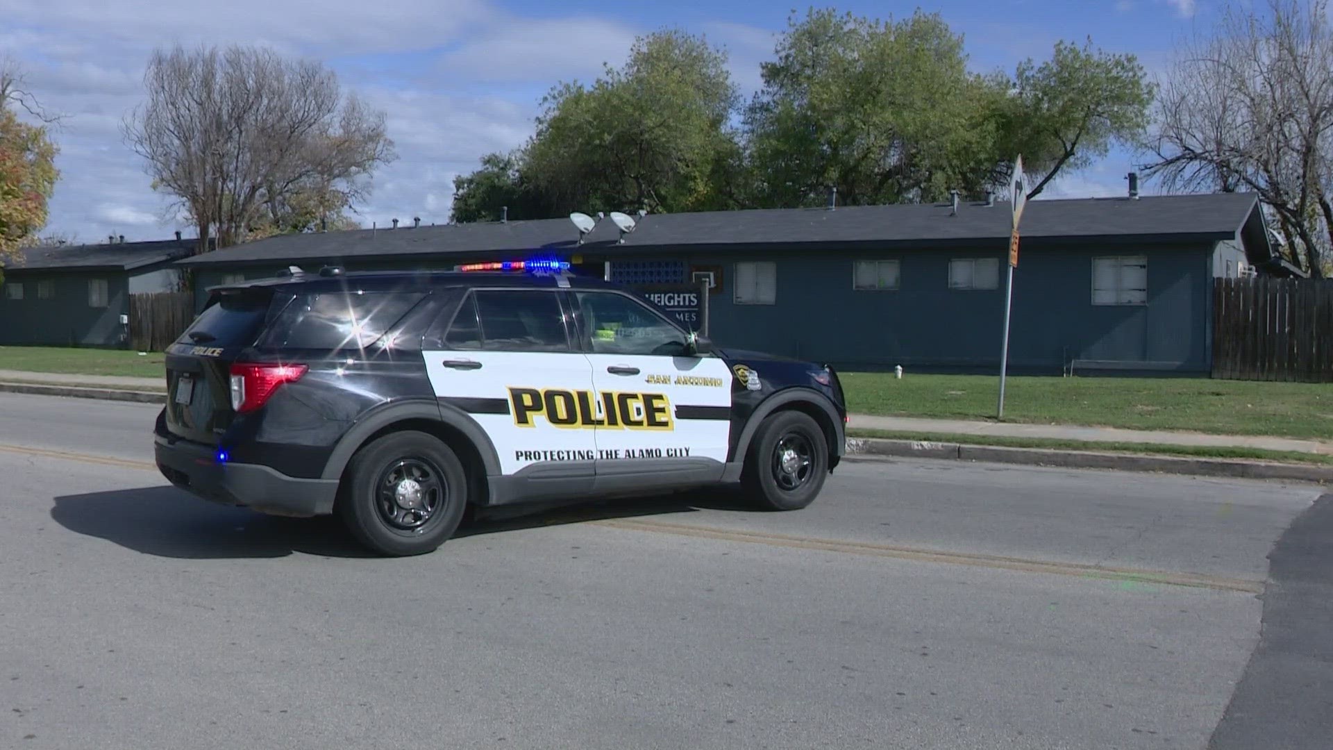 Police in San Antonio say a man and woman approached another man on Tuesday before gunfire broke out.