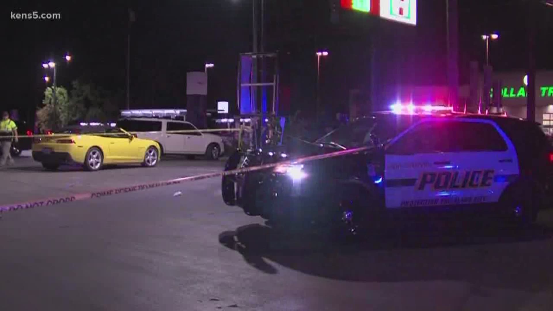 A man was hit by a sports car at the intersection of Zarzamora and Culebra. While police were tending to him, another vehicle pulled up carrying a gun shot victim.