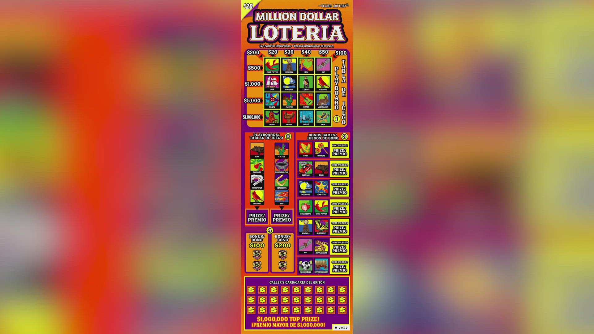 The game, won by an Eagle Pass resident, was a $20 scratch ticket named "Million Dollar Loteria."