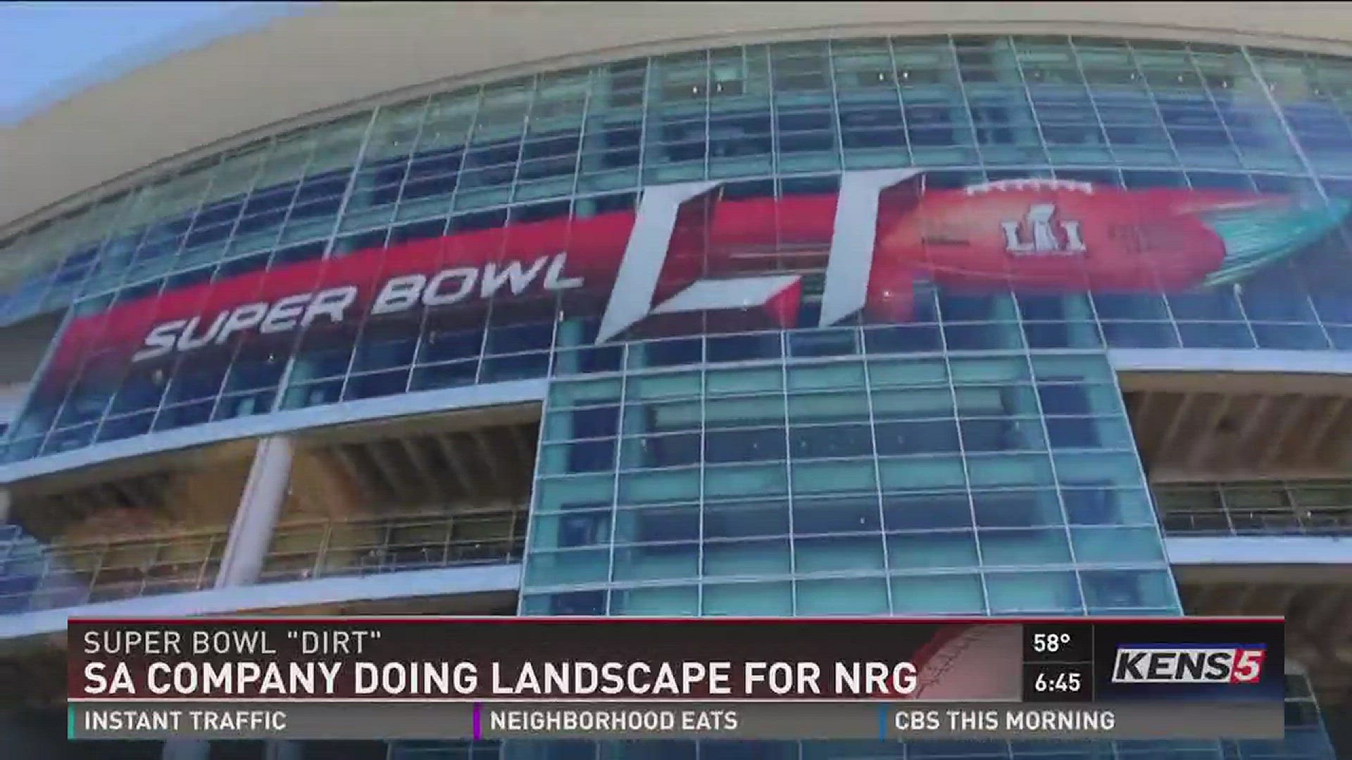 NRG Stadium gets ready for Super Bowl LI