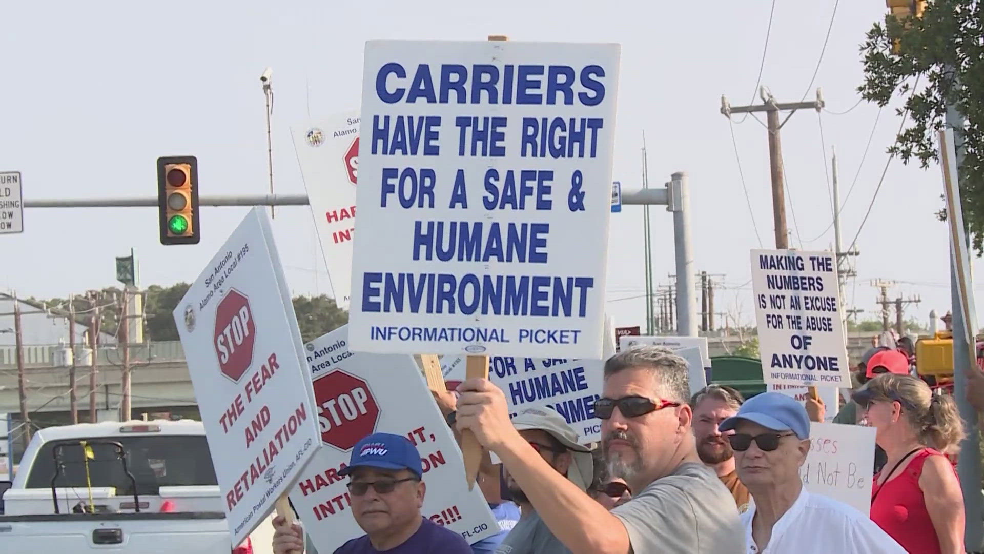 Most USPS delivery trucks don't have AC and letter carriers are not provided with bottled water. Officials say seven workers suffered heat illness in San Antonio.