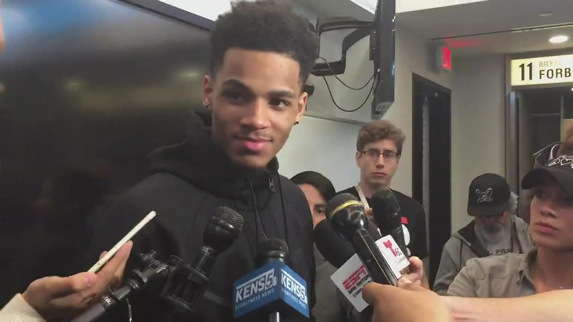 Dejounte Murray on the Spurs' offensive woes in the loss to the 76ers
