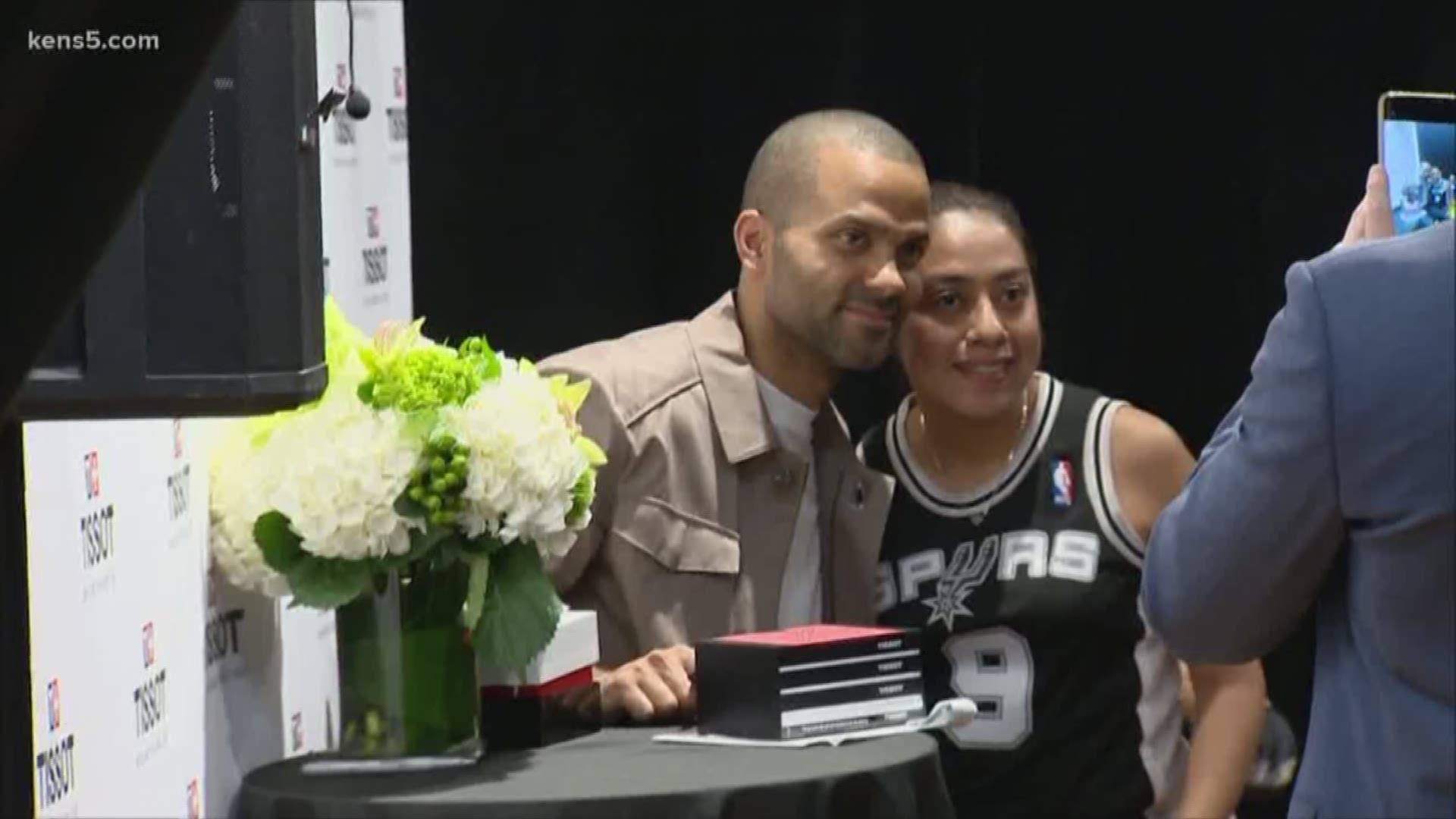 Saturday was Tony Parker Day in the Alamo City, providing fans with a chance to meet the Spurs legend.