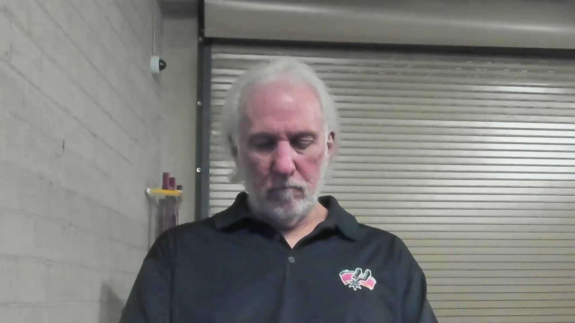 San Antonio squeaked out a big win against a great team, but Pop was a man of few words after the game.
