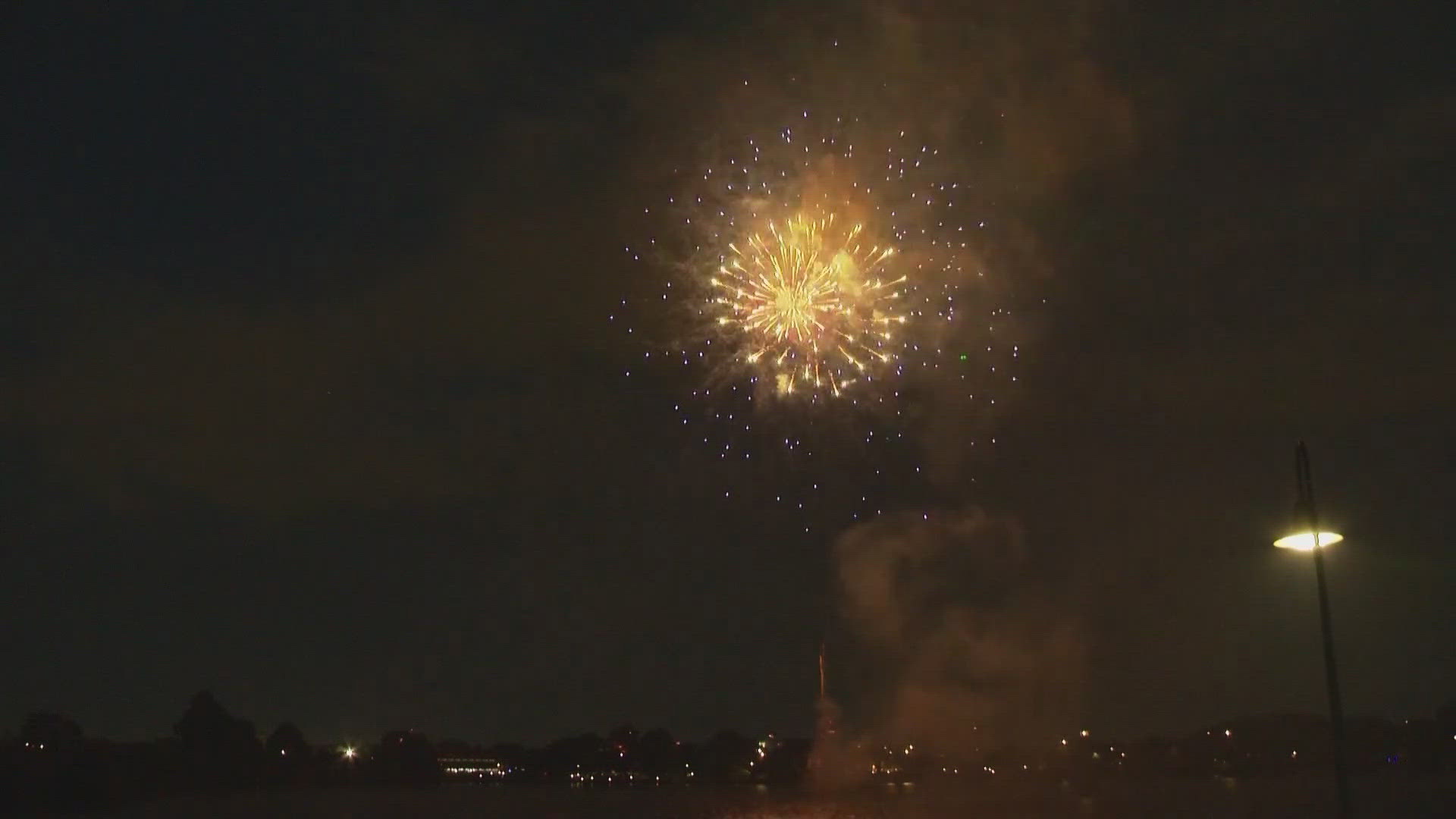 The light show will go alongside the traditional fireworks display.
