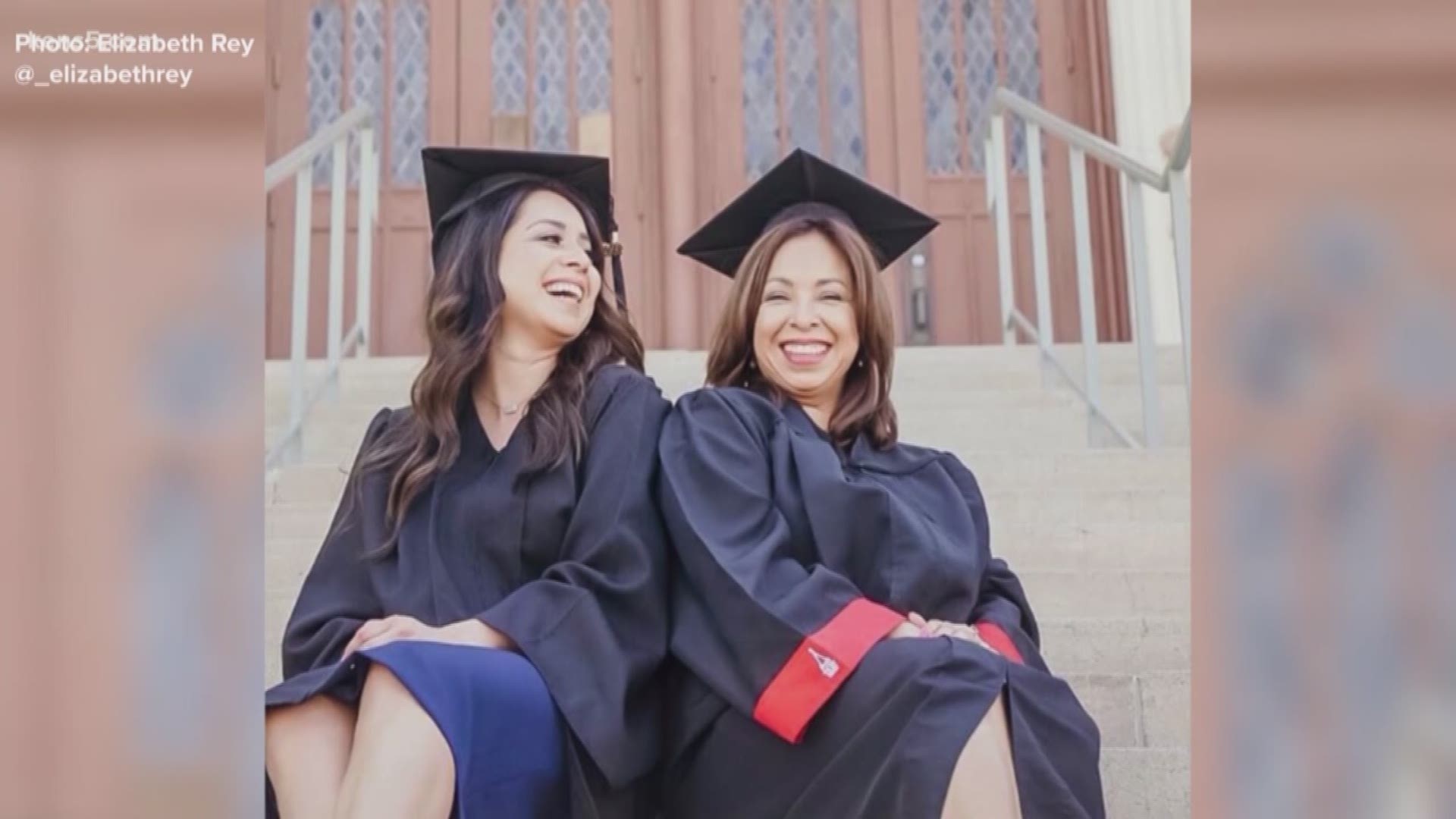 Cynthia Ann De la Garza is celebrating her graduation from the University of the Incarnate Word. The feat comes just two days after her daughter received a degree from Our Lady of the Lake University.