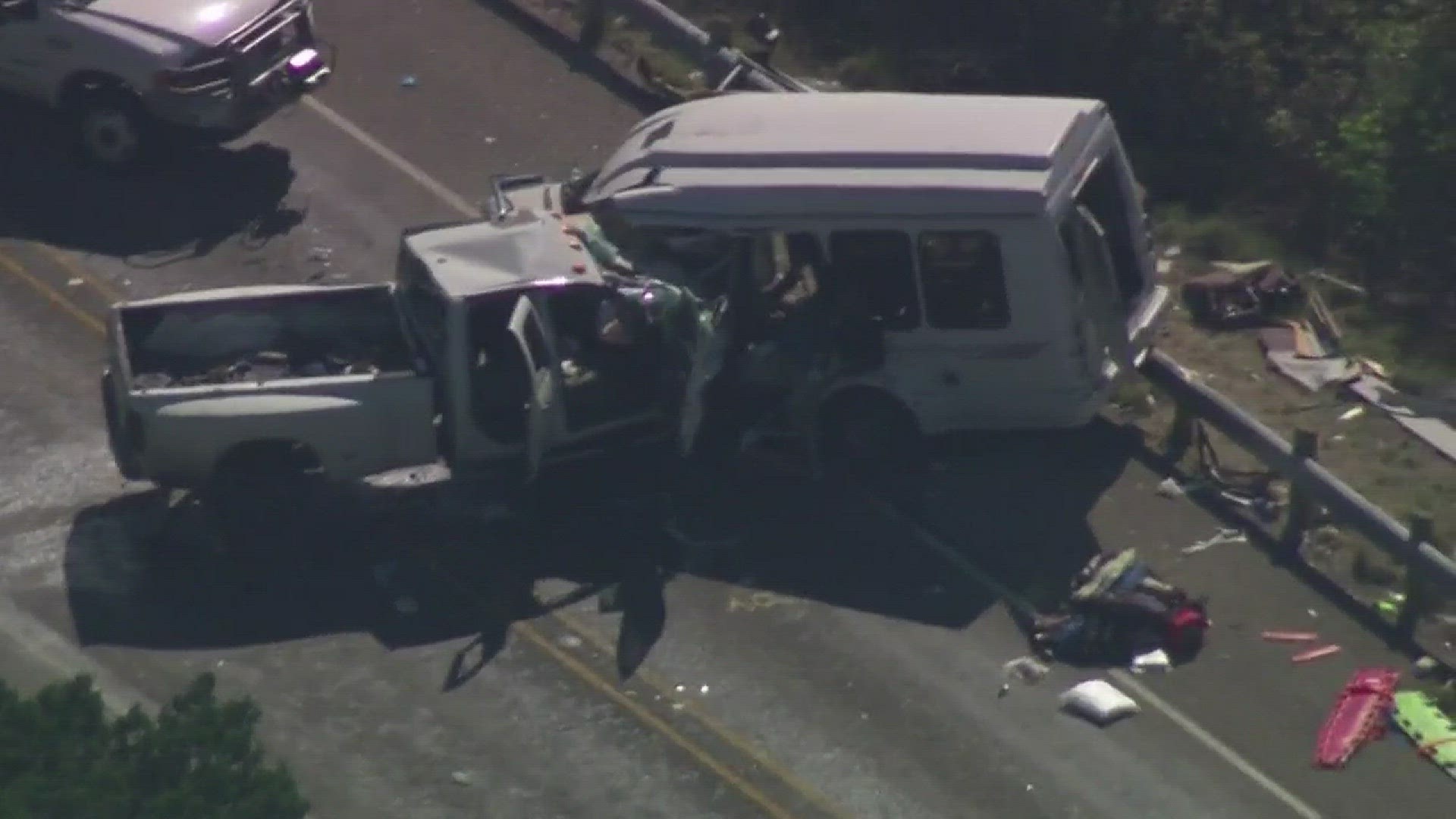 TxDOT: Truck driver in fatal church bus crash on pills, texting before accident