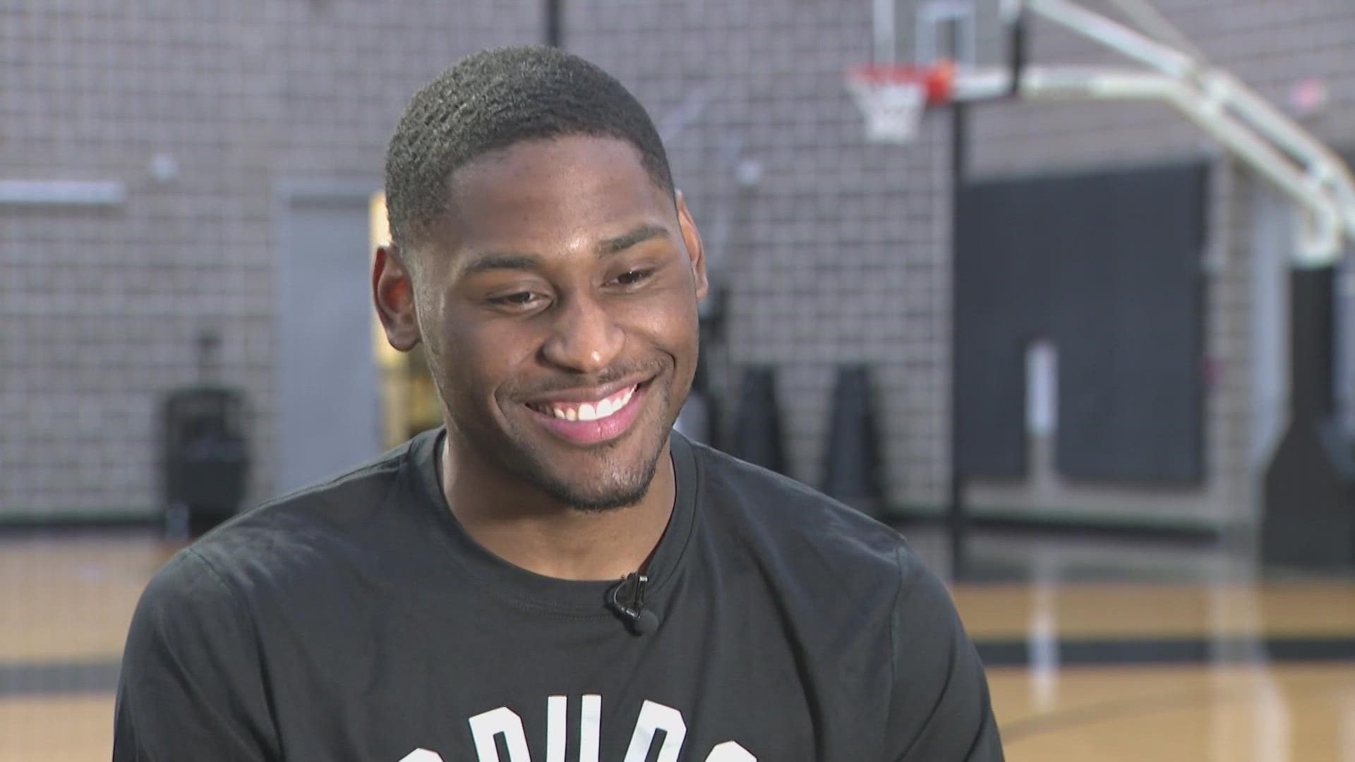 After being selected 20th overall in last month’s NBA Draft, Branham continues to make a seamless transition to the Alamo City with an infectious smile.