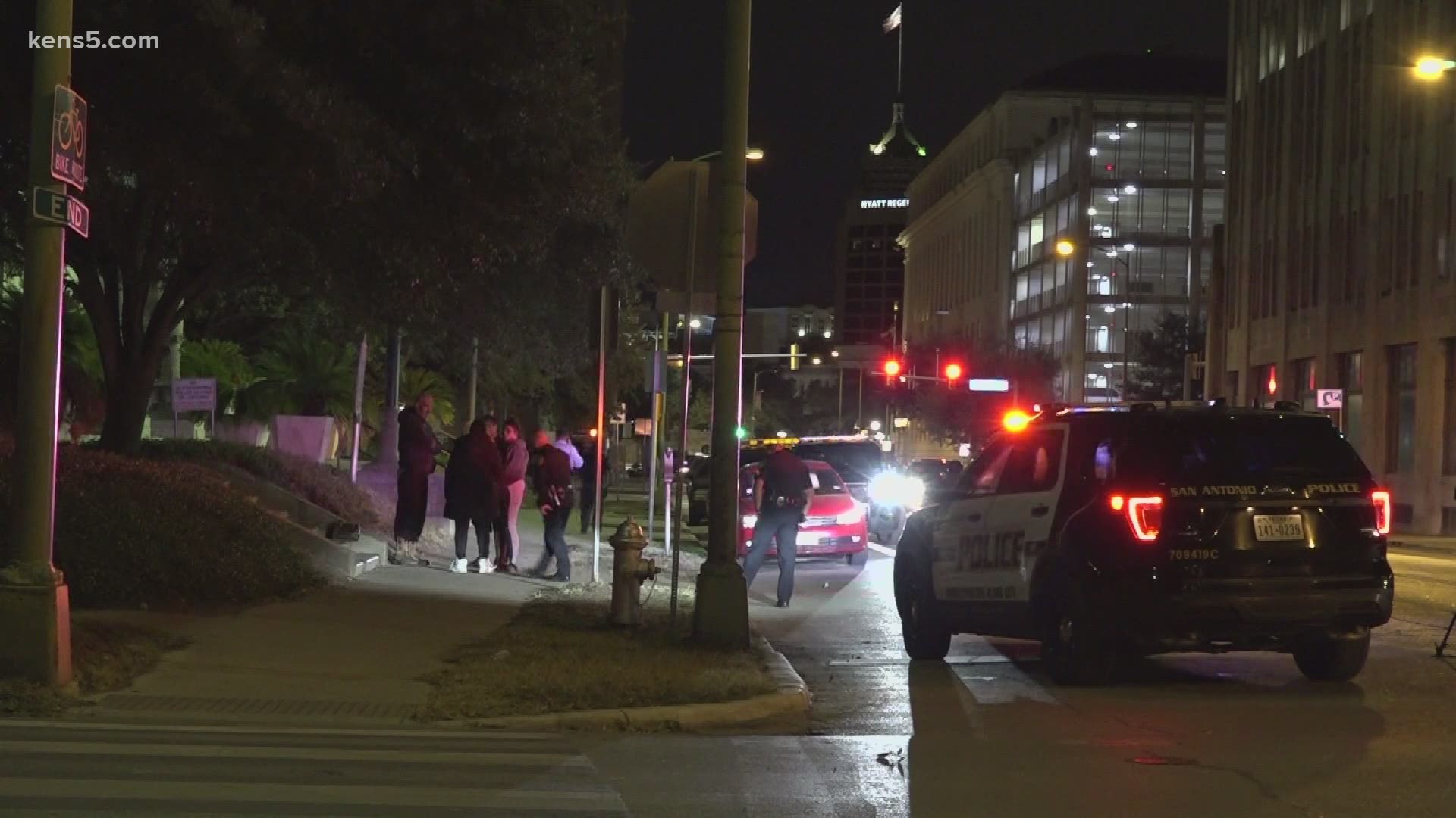 A man was stabbed near the Scottish Rite Library in downtown San Antonio early Saturday morning.