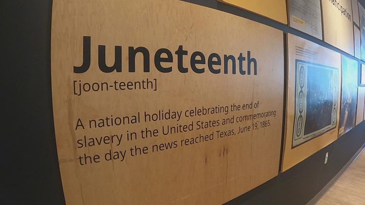 SAAACAM exhibit teaching people about Juneteenth