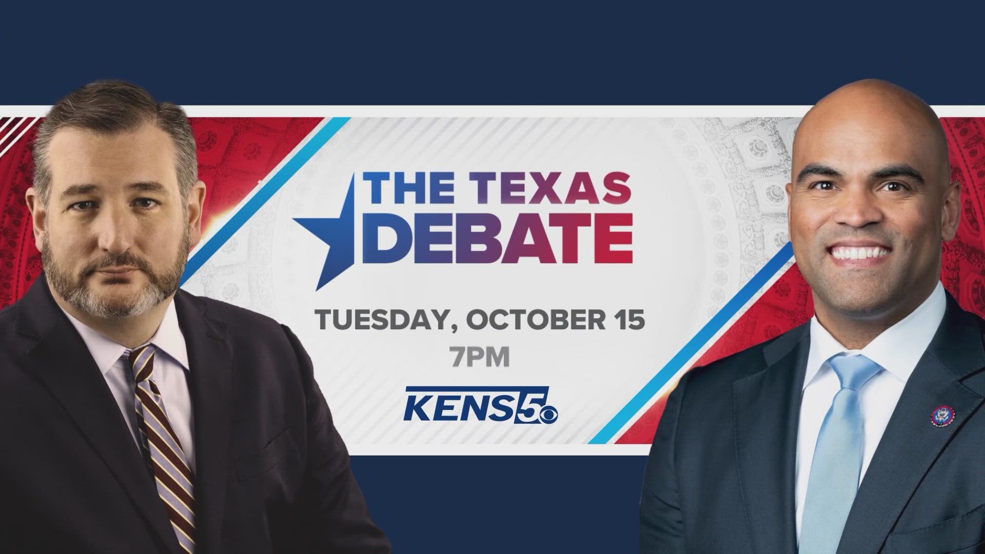 Tuesday's debate comes as the close race for Senate nears its final stretch with Texas early voting just one week away and Election Day three weeks away.