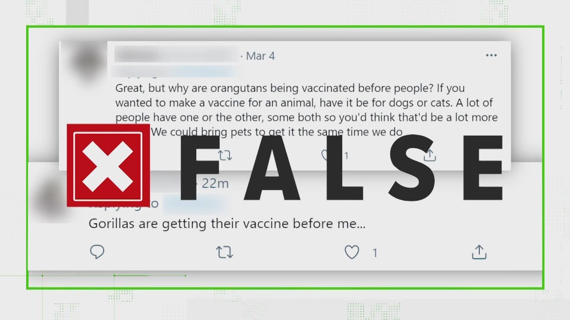 Vaccines for animals are developed differently and by different companies than human vaccines. So no animal is getting a vaccine that could have gone to people.