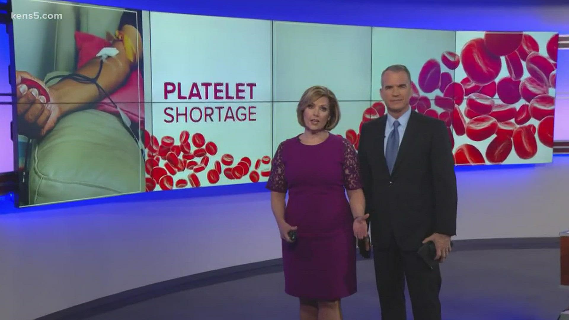 South Texas blood and tissue center struggles to stock the shelves with platelets - the vital blood cells needed for those patients. Eyewitness News reporter Adi Guajardo has more.
