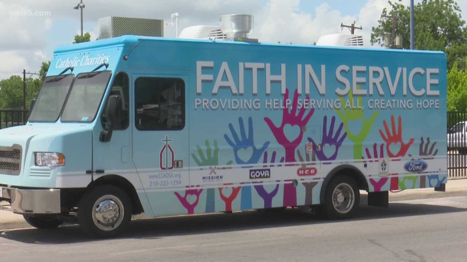 One group that immediately responded to the scene last night was Catholic Charities. As Eyewitness News reporter Sue Calberg found out, they showed up with an amazing new resource.