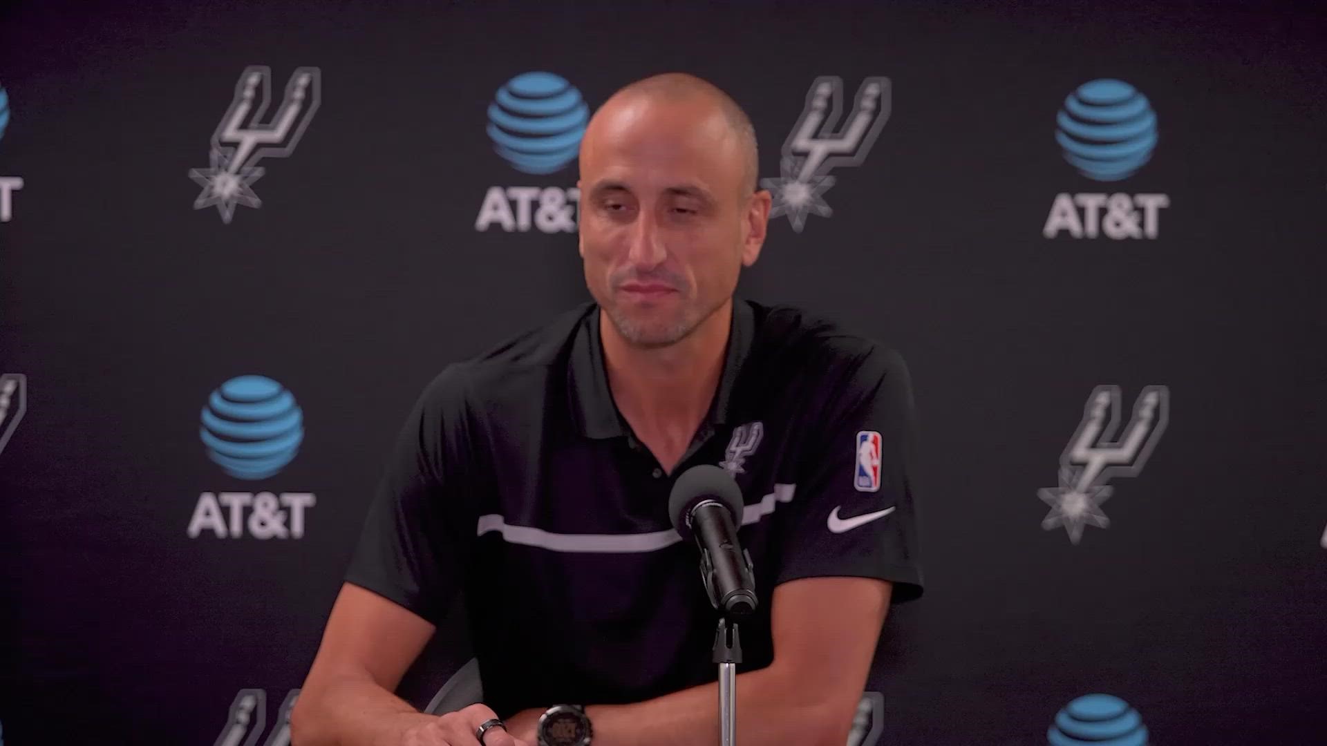 Ginobili said his journey was one in tens of millions, and reflected on his place in the history of international basketball.