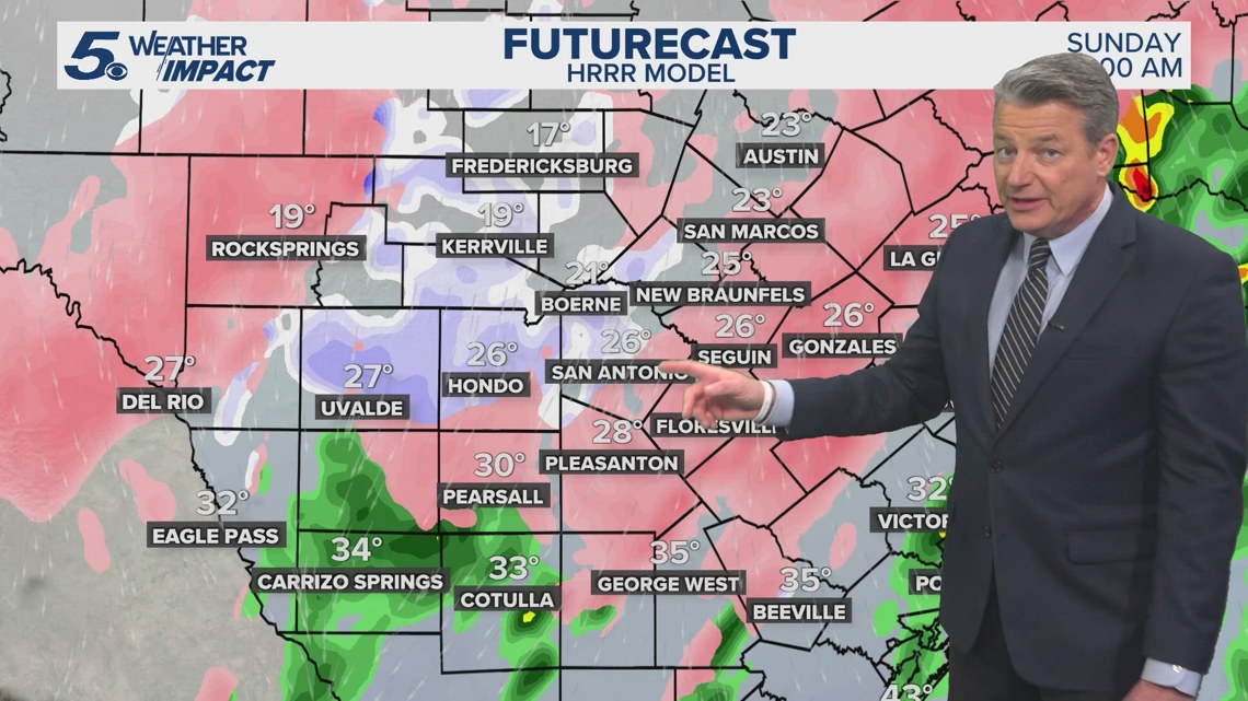 Chance for snow as Winter Storm remains in effect for San Antonio ...