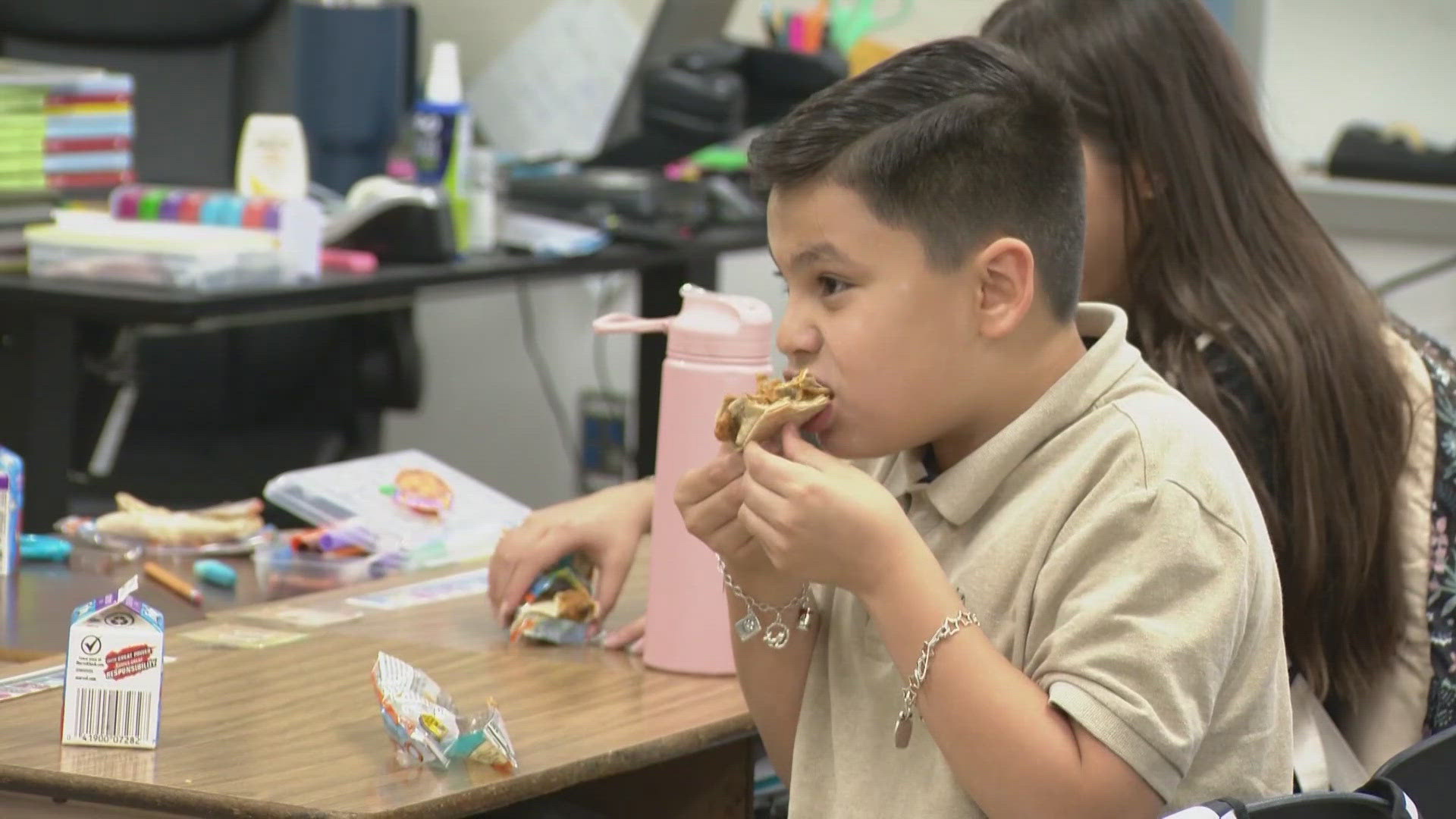 The school district serves the southeastern portion of Bexar County. As for the program, it gives students a hot or cold meal before school lets out for the day.