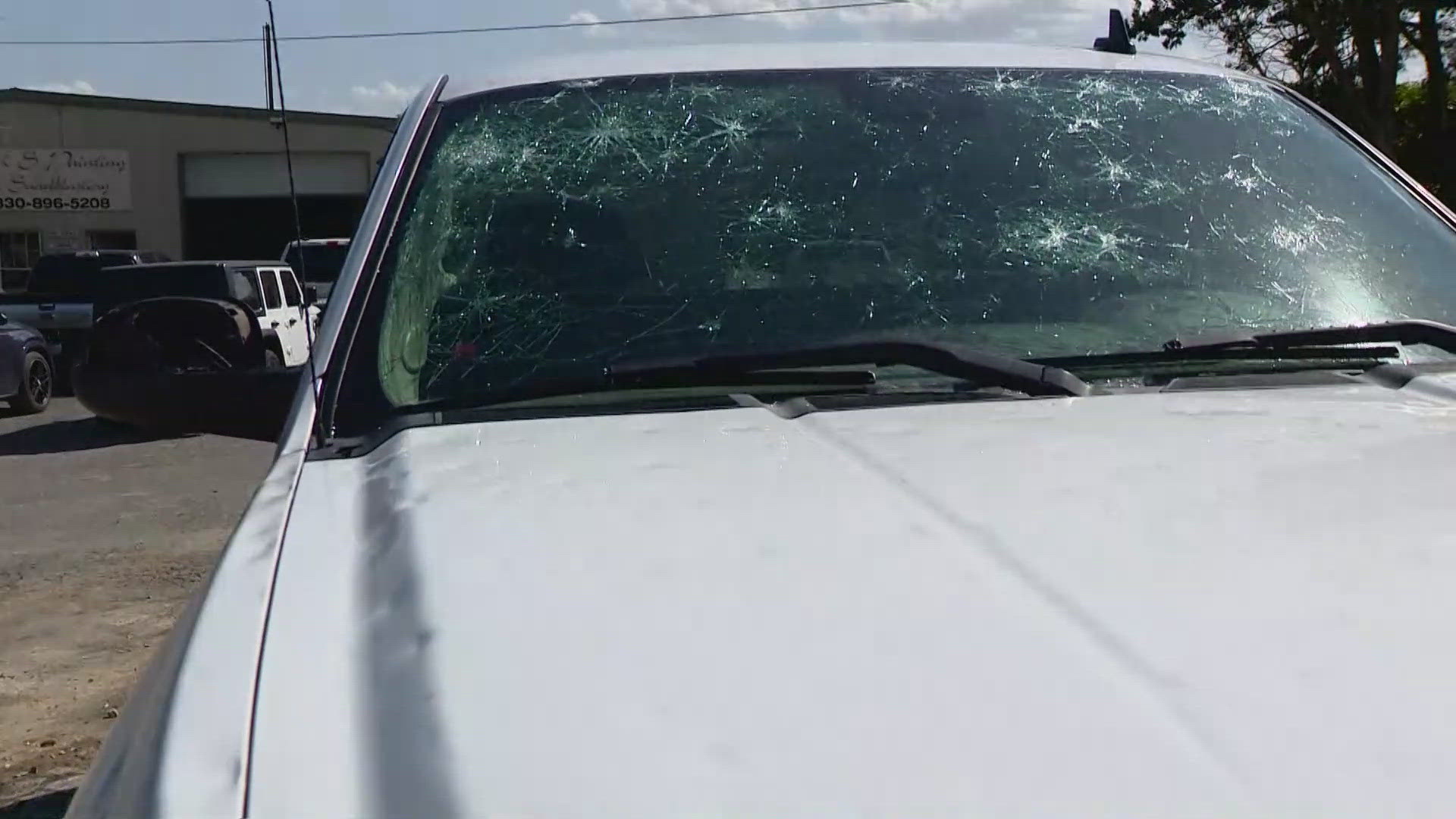 The north side of Kerrville seemed to get the largest of the hail and the worst of the storm damage. 