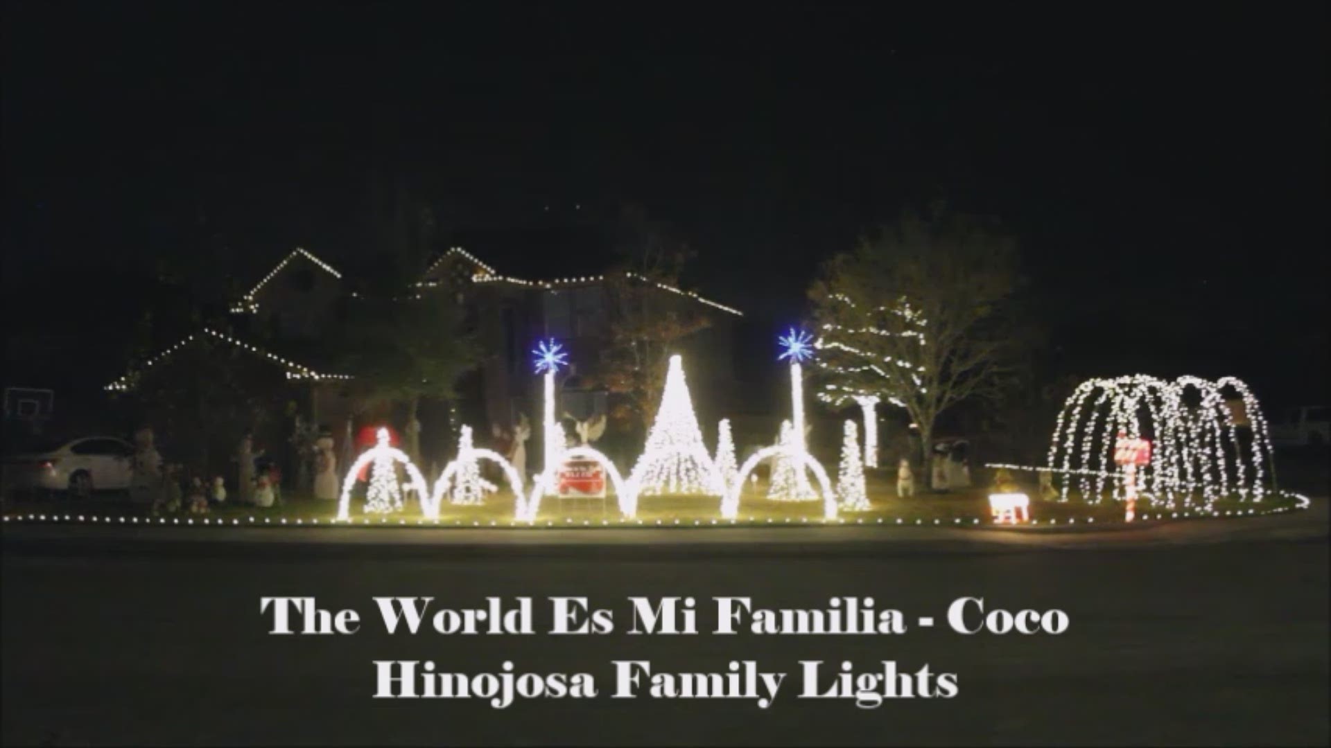 World es mi familia from Coco Christmas Lights Show at home in Boerne, Tx.
