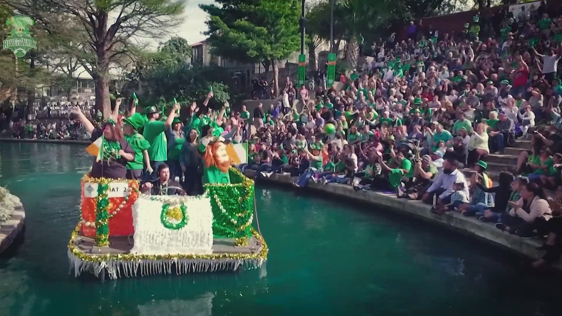 san antonio riverwalk st patricks day parade 2025