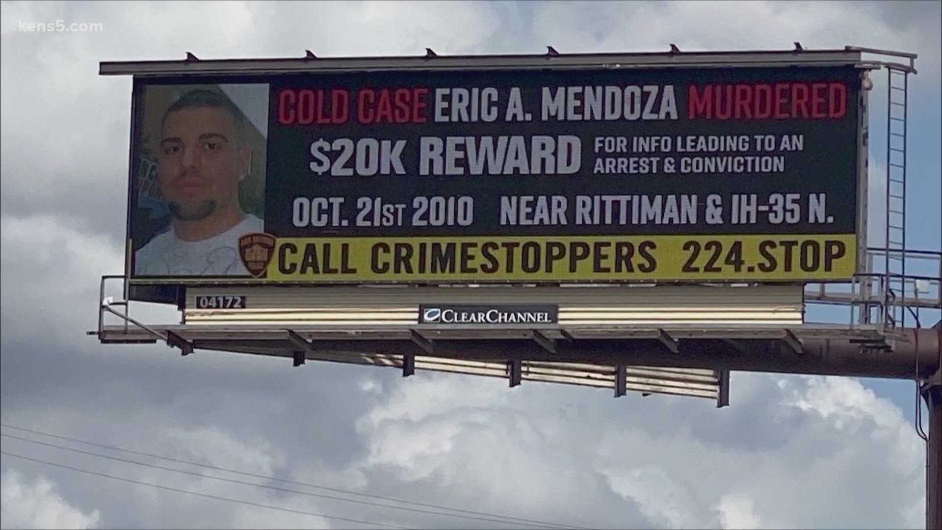 Crime Stoppers and Eric Mendoza's family are offering a guaranteed $20,000 for information leading to an arrest and conviction in Mendoza's murder.