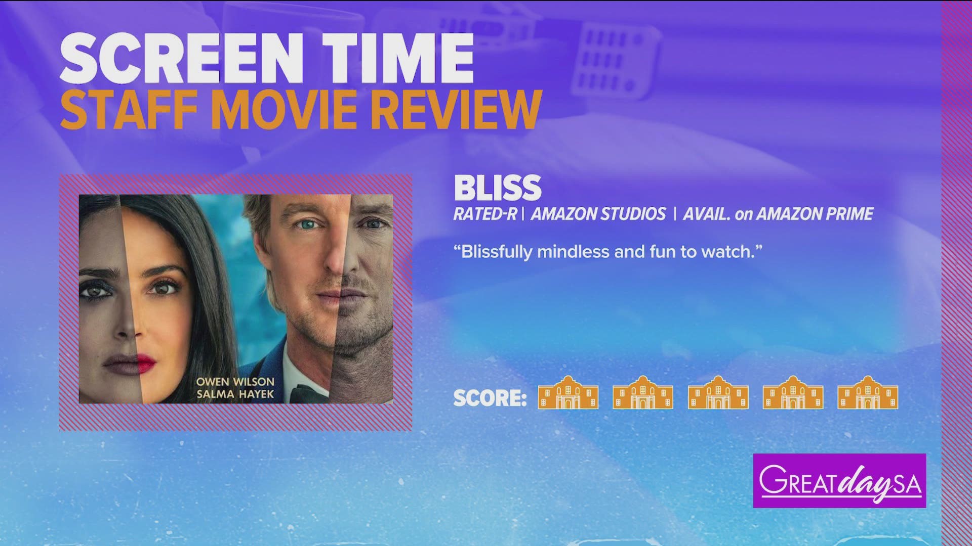 GDSA's Executive Producer reviews Bliss on Amazon Prime.