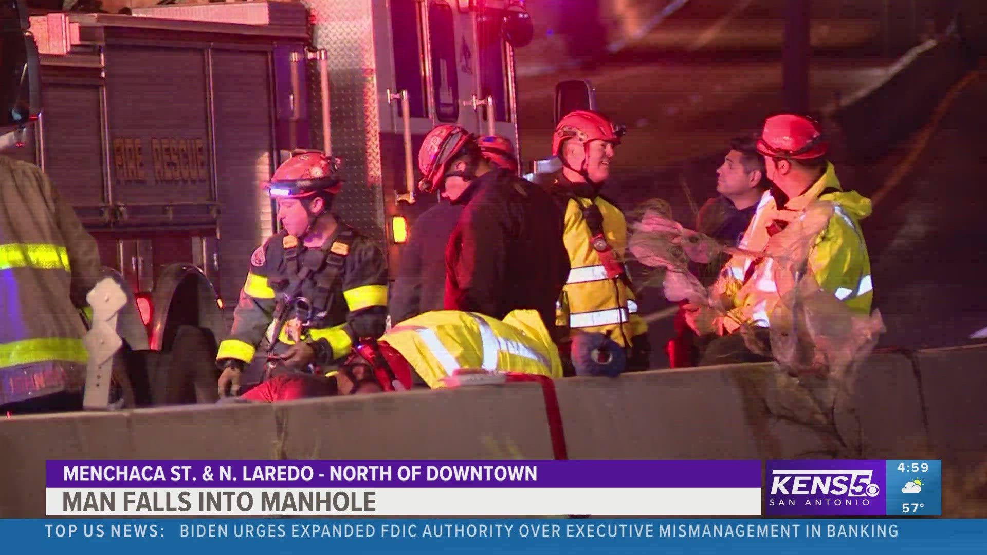 The man is expected to be okay.