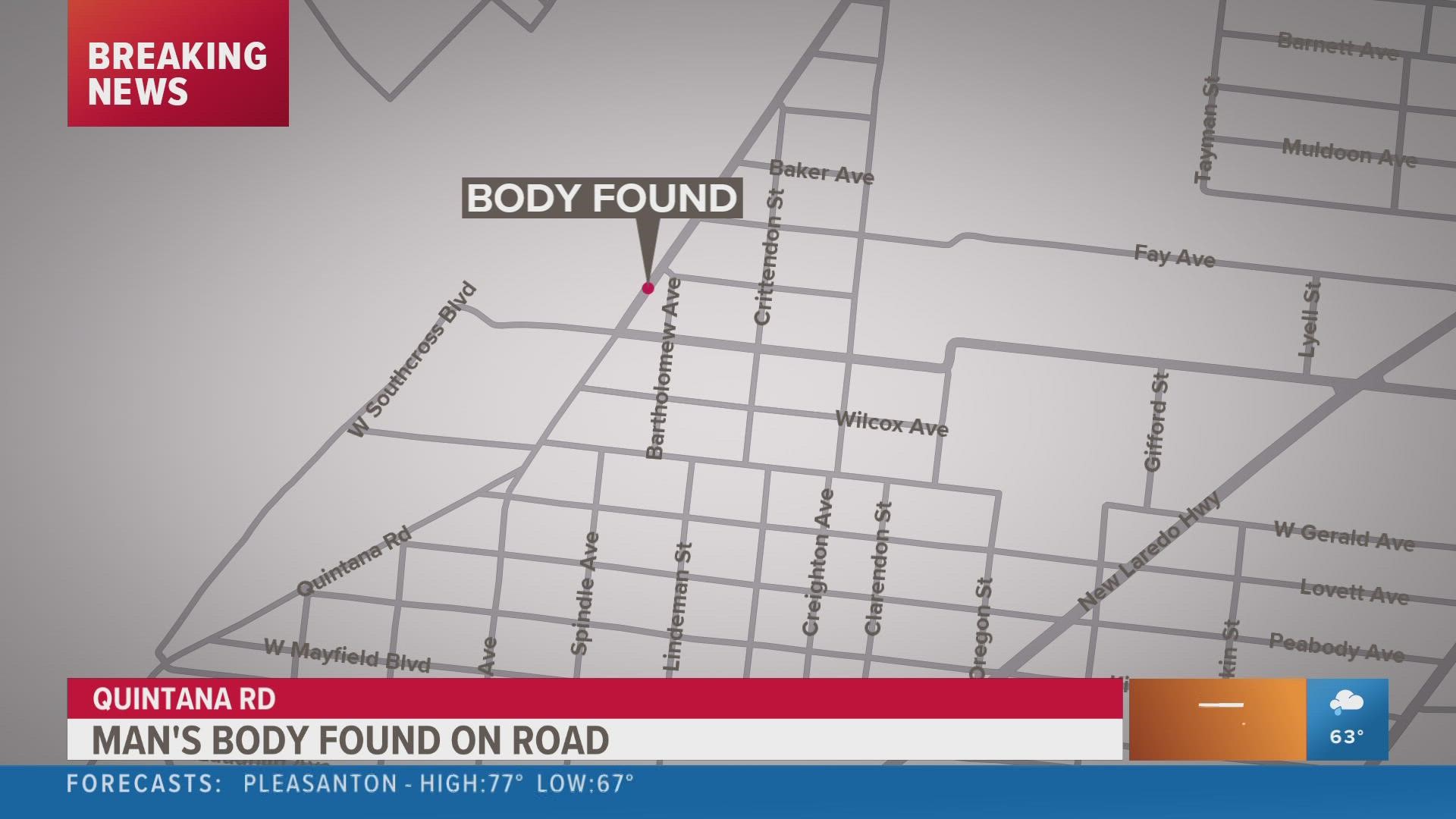 Officials are now investigating after a man's body was found on the side of the road.