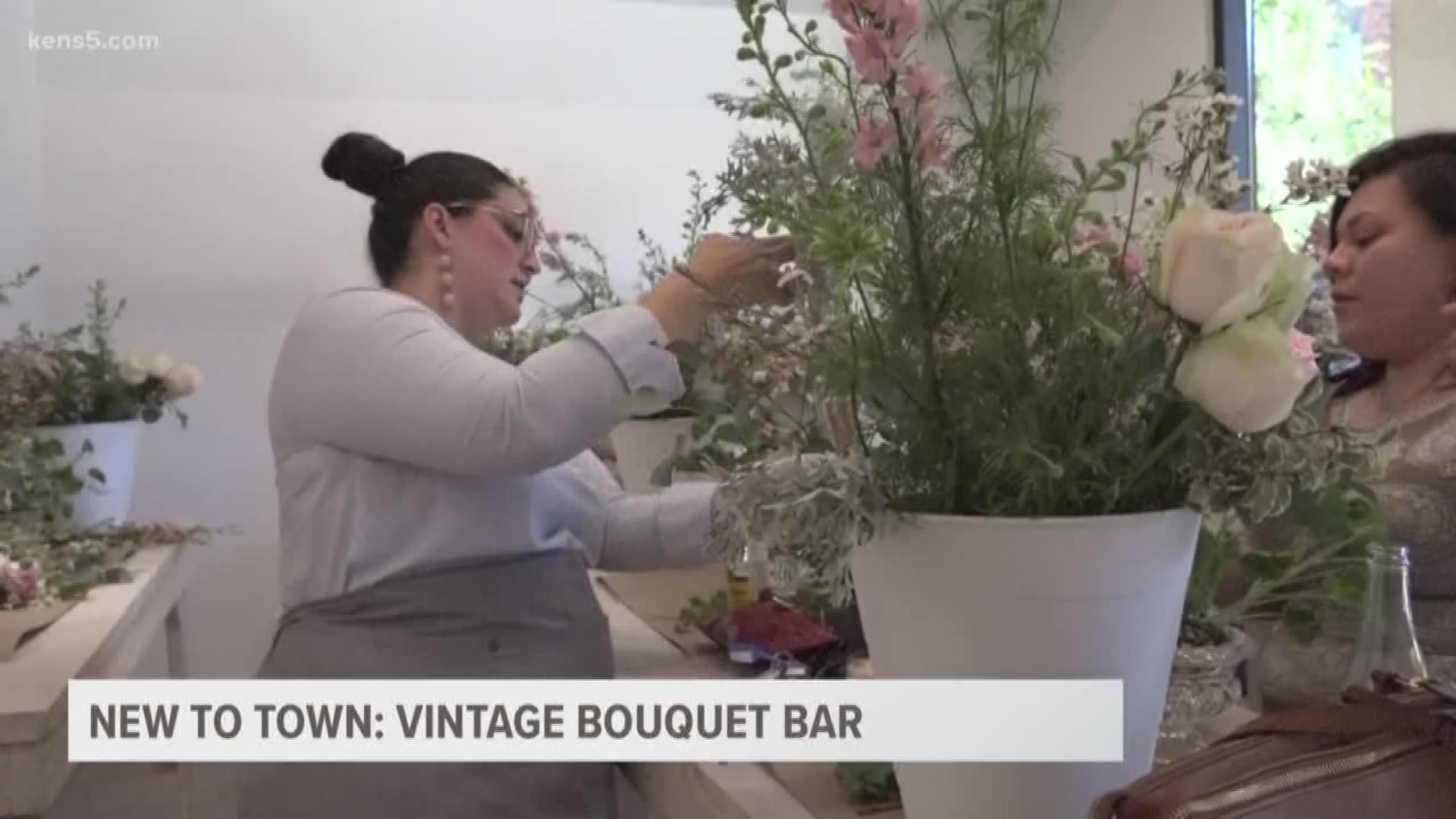 A flower shop in the Pearl Brewery allows you to build your own bouquet of flowers and plants.