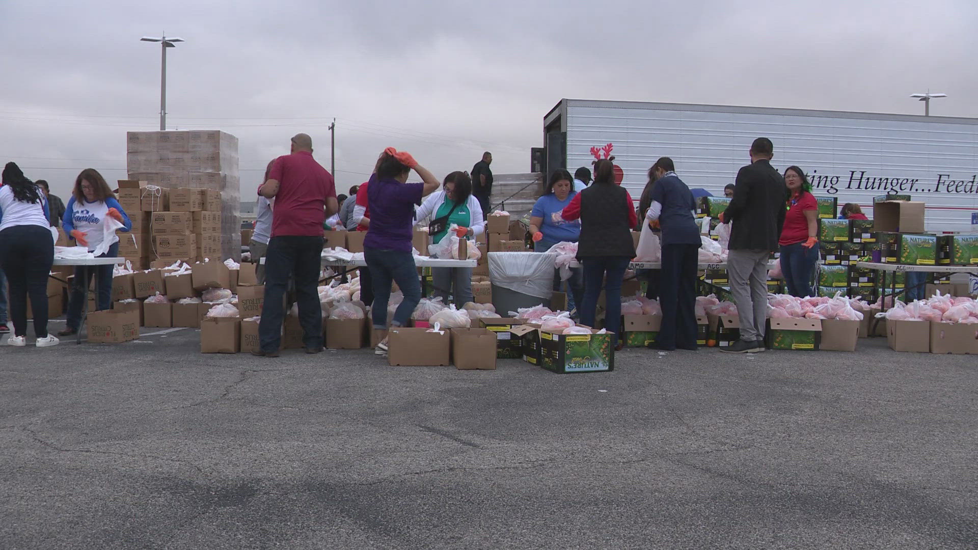 This is the largest SAISD food distribution of the year.