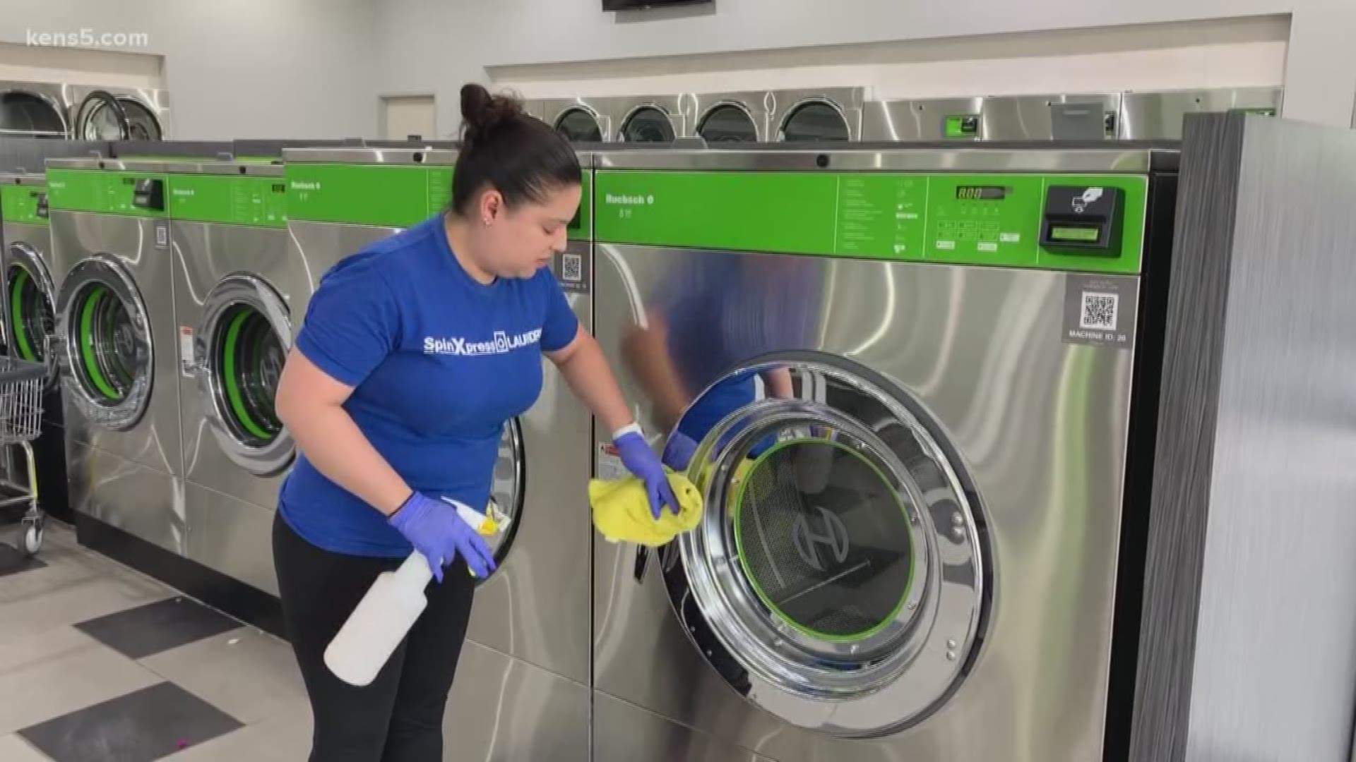 Coronavirus can survive on surfaces. Here's what Goodwill and a local laundromat are doing to reduce the risk of community spread.
