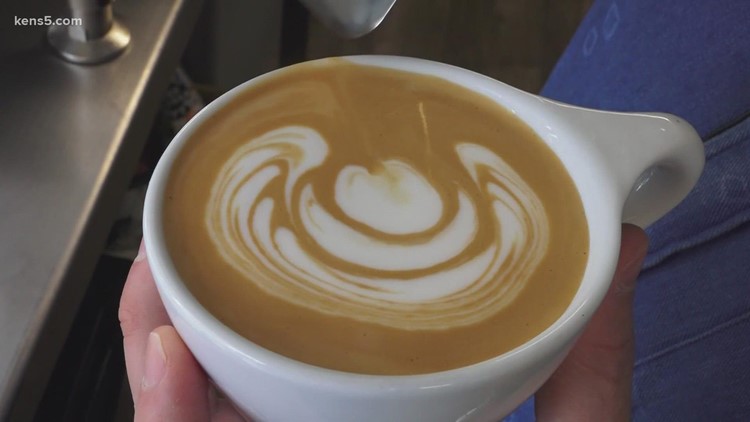 Coffee truck in San Antonio offering red velvet lattes, horchata lattes, matcha and more