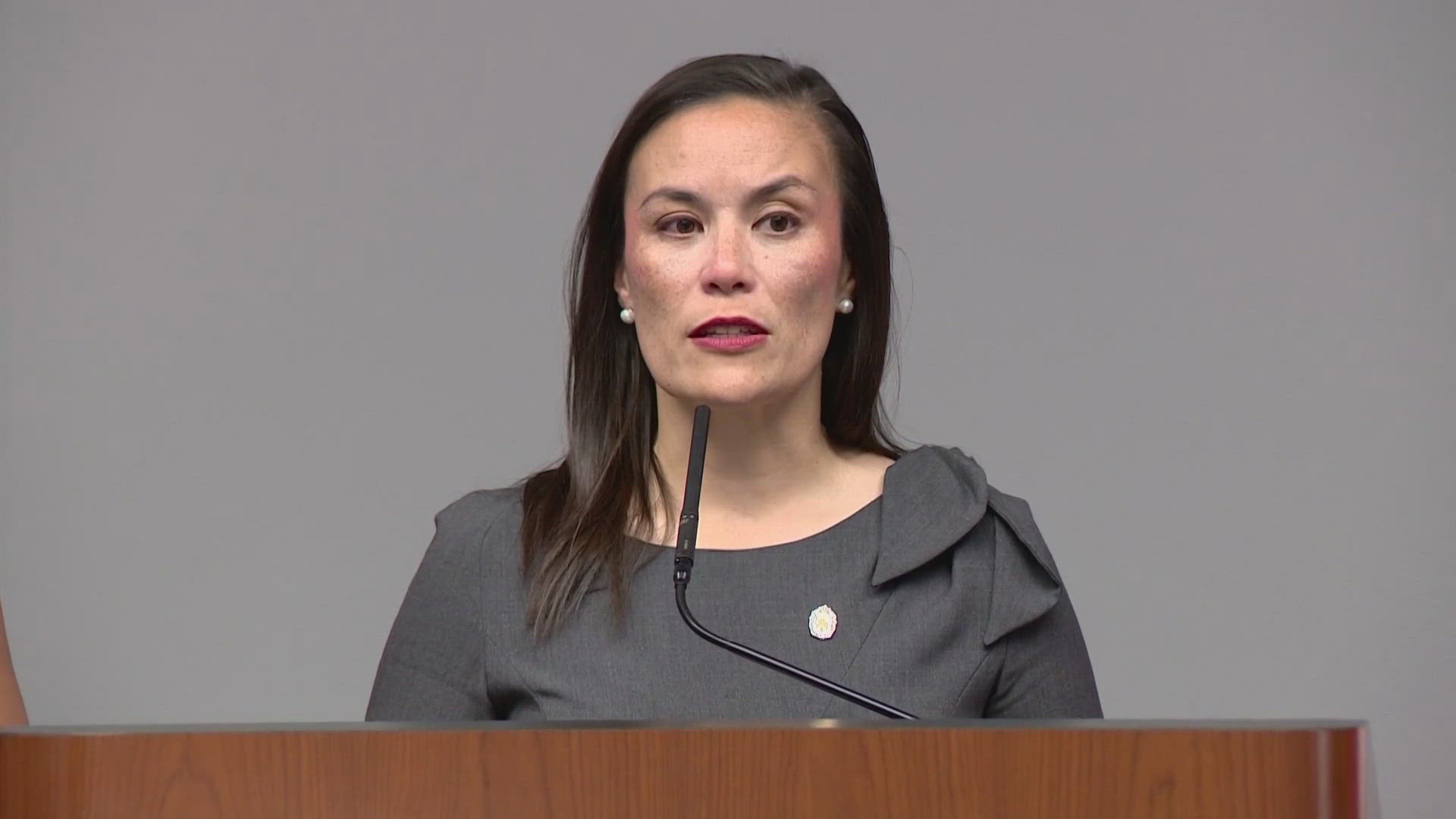 New San Antonio Mayor Gina Ortiz Jones speaks on deadly flash