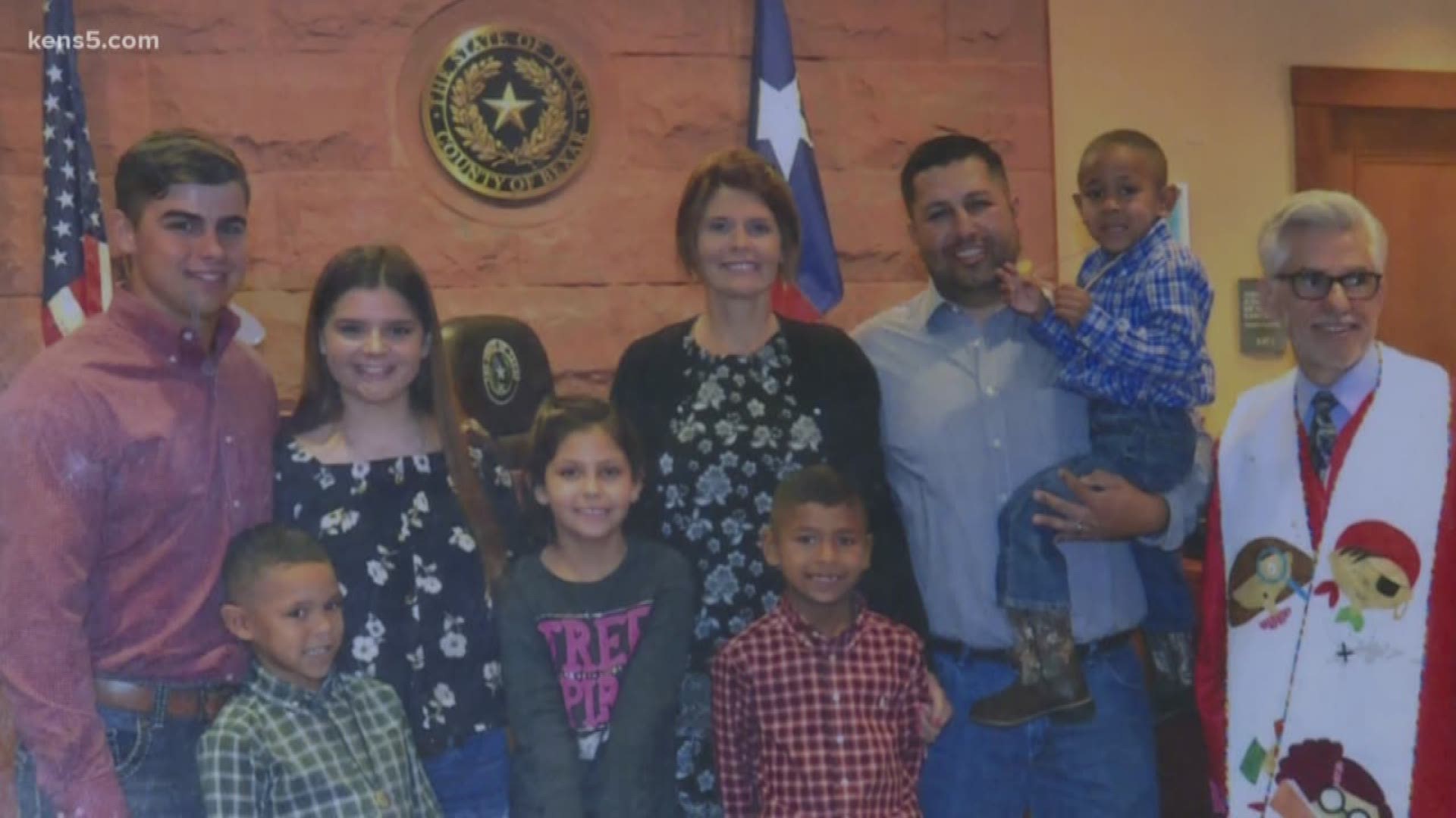 The Cantu family out of Lytle originally fostered one child, then ended up adopting him, and then adopted his brothers.
