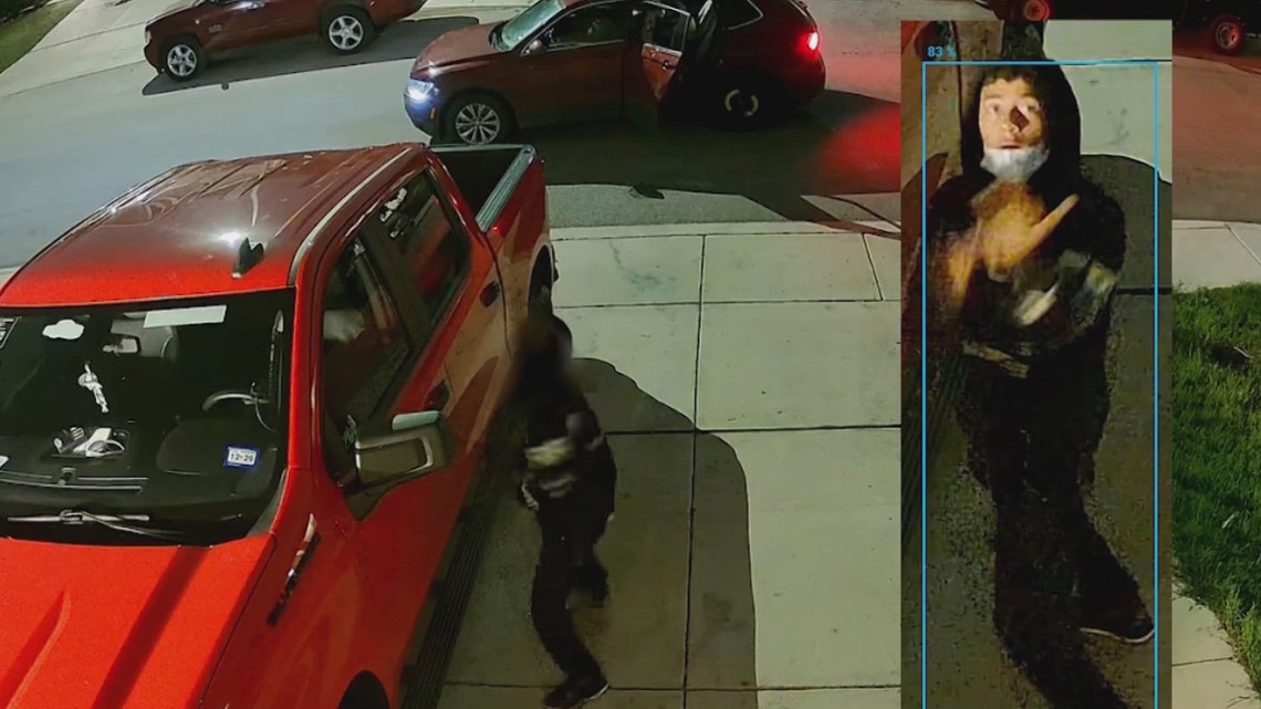 Surveillance video shows suspect flipping off camera during attempted car break-in on San Antonio's west side