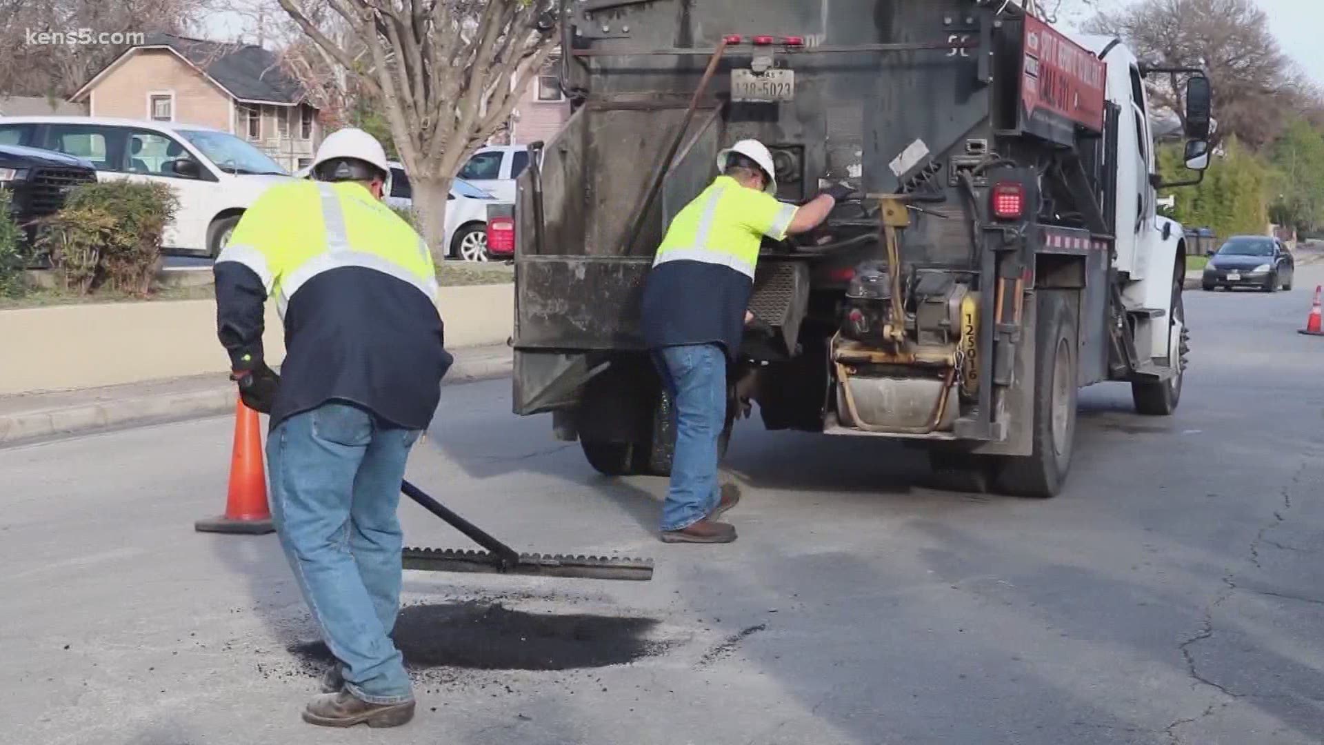 The City's Pothole Patrol is hitting the roads to fix problem spots in SA. And KENS 5 is teaming up with the City to get them fixed through April.